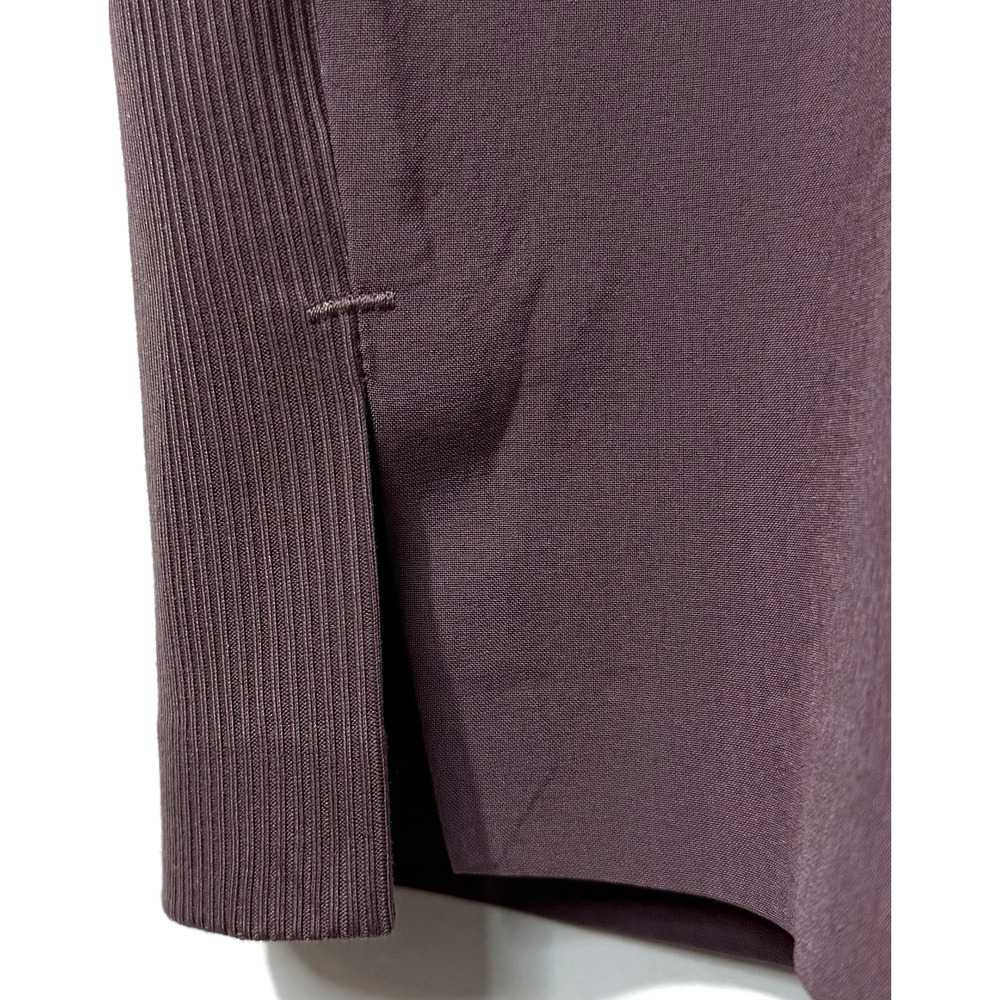 Athleta Brooklyn Ankle Pants Womens 8 Petite Mauve Zip Pockets Elastic Waist - Picture 7 of 10